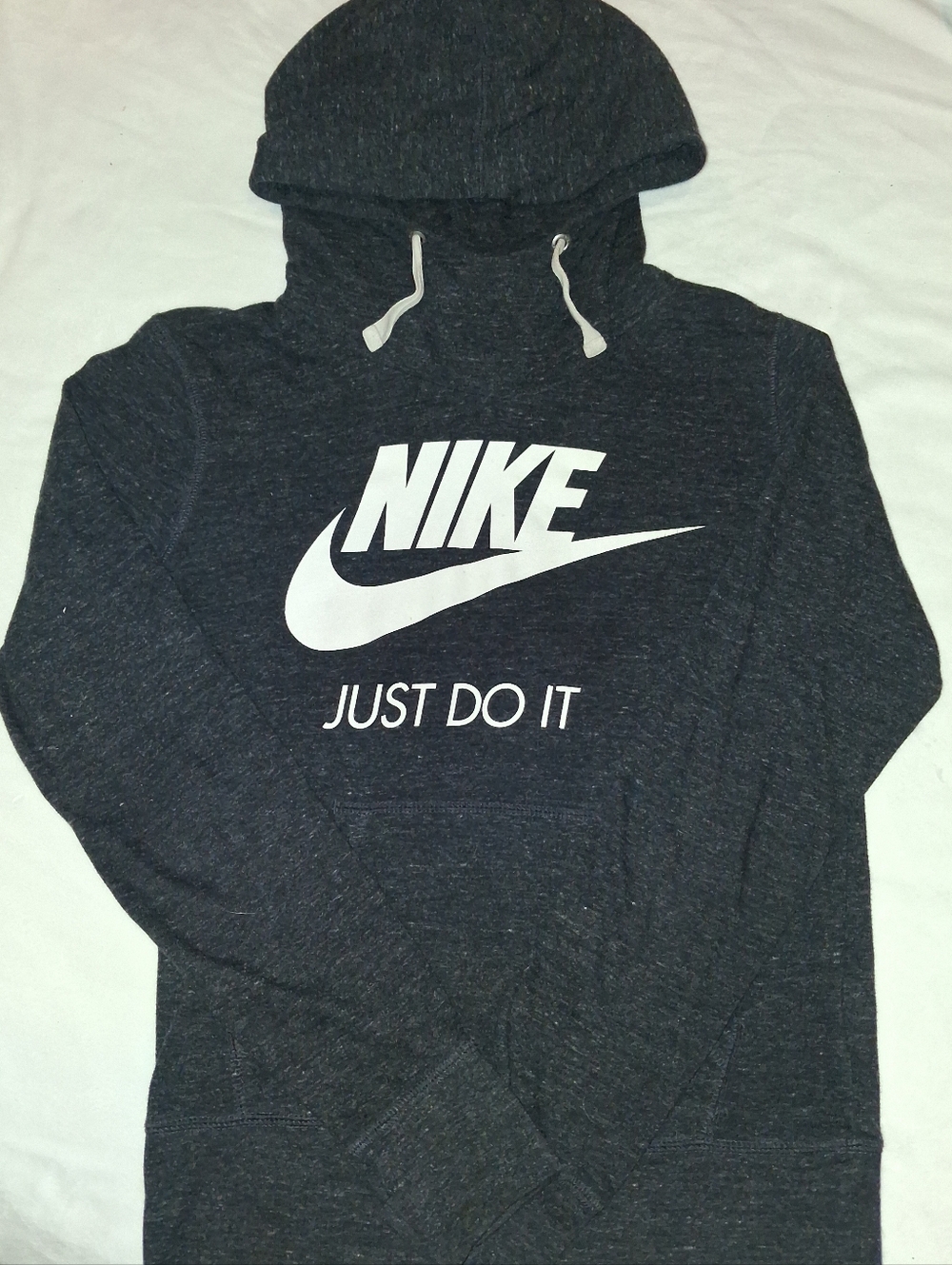 Nike Lightweight Hoodie Charcoal Gray  with White Logo